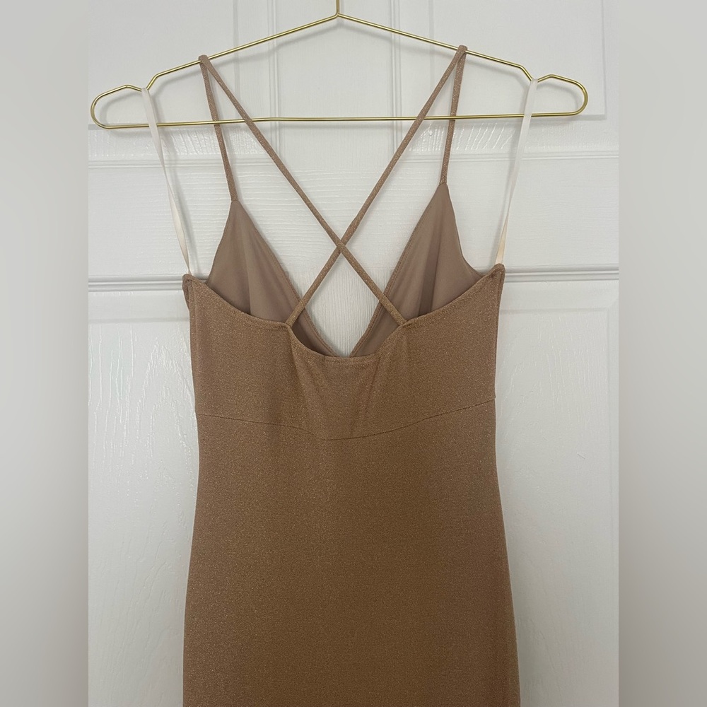Windsor Sutton Formal Lurex X-Back Dress - Picture 10 of 15